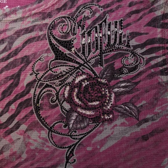 Sinful by Affliction Thermal Embellished L/S Tee - Picture 4 of 9